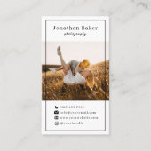 Moderne Fotocollage Trouwfotograaf Visitekaartje (Voorkant)