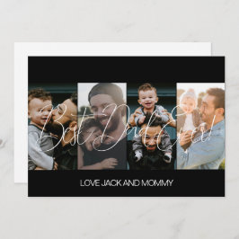 Moderne Fotocollage Vaderdag Feestdagenkaart