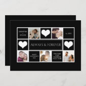 Moderne fotocollage Valentijnsdag Feestdagenkaart (Voorkant / Achterkant)