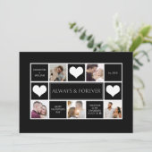 Moderne fotocollage Valentijnsdag Feestdagenkaart (Staand voorkant)