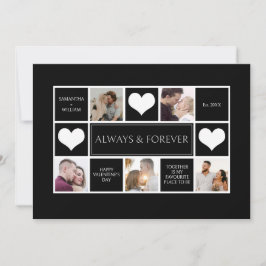 Moderne fotocollage Valentijnsdag Feestdagenkaart