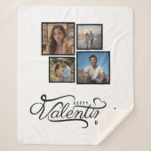 Moderne Fotocollage Valentijnse cadeau Sherpa Deken (Voorkant)