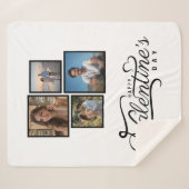 Moderne Fotocollage Valentijnse cadeau Sherpa Deken (Voorkant (horizontaal))