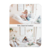Moderne fotocollage van 2 families | Eigen ontwerp Magneet (Verticaal)