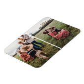 Moderne fotocollage van 2 families | Eigen ontwerp Magneet (Linkerzijde)