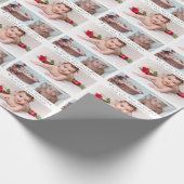 Moderne fotocollage van 3 met tekstsjabloon van ho cadeaupapier (Hoek)