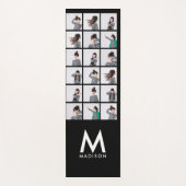 Moderne fotocollage van herinneringen | Jouw namen Yogamat (Voorkant)