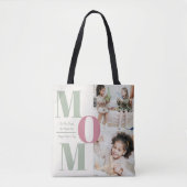 Moderne fotocollage van Moederdag | MOM Letters - Tote Bag (Voorkant)