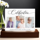 Moderne fotocollage viering leven kaart