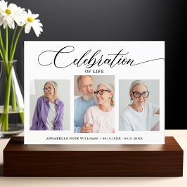 Moderne fotocollage viering leven kaart