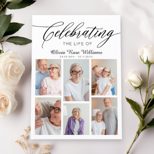 Moderne Fotocollage Viering Van Het Leven Kaart
