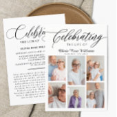 Moderne Fotocollage Viering Van Het Leven Kaart