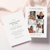 Moderne fotocollage viering van het leven kaart