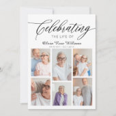 Moderne Fotocollage Viering Van Het Leven Kaart (Voorkant)