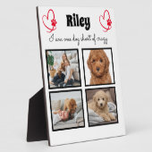 Moderne fotocollage voor honden van 4 honden fotoplaat (Zijkant)