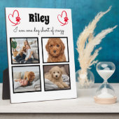 Moderne fotocollage voor honden van 4 honden fotoplaat (Zijkant)