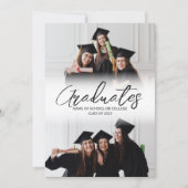 Moderne Fotocollage Vrienden Afstudeerfeest Kaart (Voorkant)