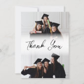 Moderne Fotocollage Vrienden Afstuderen Bedankkaart (Voorkant)