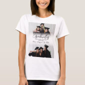 Moderne Fotocollage Vrienden Afstuderen T-shirt (Voorkant)