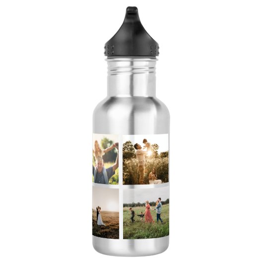 Moderne fotocollage waterfles  (Rechts)