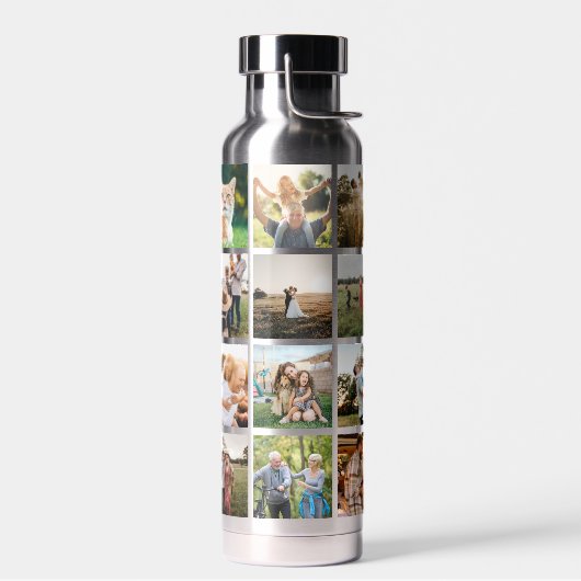 Moderne fotocollage waterfles (Links)