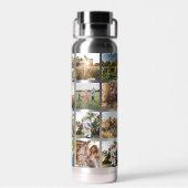 Moderne fotocollage waterfles (Achterkant)