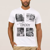 Moderne fotocollage | We houden van je papa T-shirt (Voorkant)