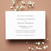 Moderne fotocollage wit script bruiloft save the date