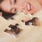 Moderne Fotocollagegalerie Familie Gepersonaliseer Legpuzzel (Zijkant)