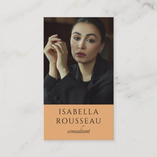 Moderne fotoconsultant visitekaartje (Voorkant)