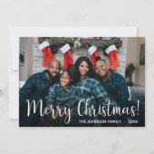 Moderne fotofeestkaart feestdagenkaart (Voorkant)