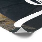 Moderne fotofelicitaties Afstuderen zwart Poster (Hoek)