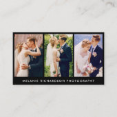 Moderne fotograaf 3 Fotoblk Visitekaartje (Voorkant)