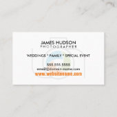 Moderne fotograaf camera en kleurrijke Shutter Visitekaartje (Achterkant)