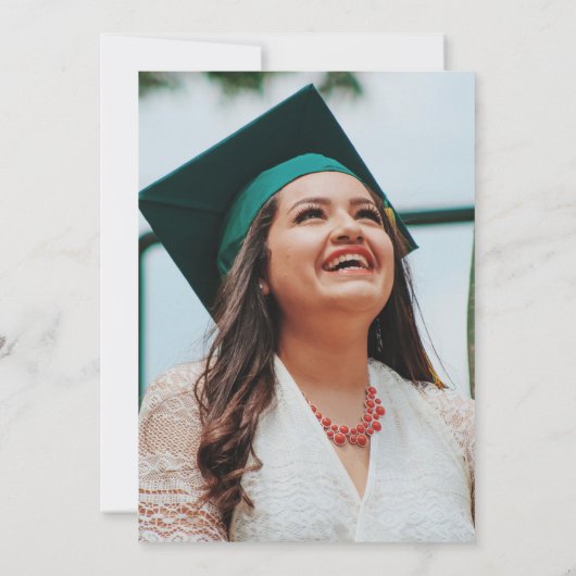 Moderne fotograaf Cap Graduation Party Kaart (Achterkant)