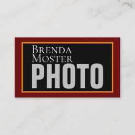 Moderne Fotograaf Kunstenaar Creatieve Sociale Med Visitekaartje