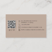 Moderne Fotograaf QR Code Visitekaartje (Achterkant)