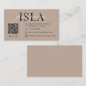 Moderne Fotograaf QR Code Visitekaartje (Voorkant / Achterkant)
