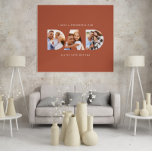 Moderne fotograaf typography child gift terracotta poster<br><div class="desc">Dad multi moderne fotografie,  typography child gift. Ideal fathers day,  birthday or christmas gift. Terracotta background can be change to suit your decor.</div>