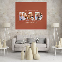 Moderne fotograaf typography child gift terracotta