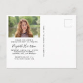 Moderne fotograaf uitnodiging briefkaart (Achterkant)