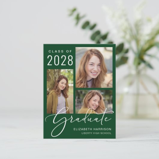 Moderne fotograaf uitnodiging briefkaart (Staand voorkant)