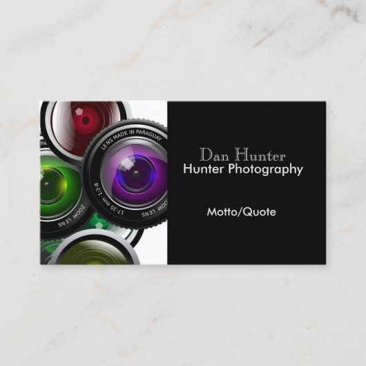 Moderne Fotograaf  Visitekaartje (Voorkant)