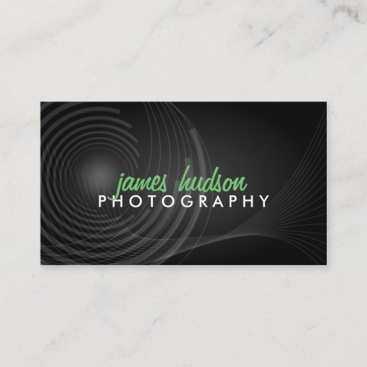 Moderne fotograaf visitekaartje (Voorkant)