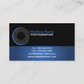Moderne fotograaf visitekaartje (Achterkant)