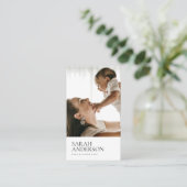 Moderne fotograaf visitekaartje (Staand voorkant)