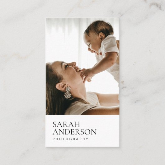 Moderne fotograaf visitekaartje (Voorkant)