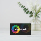 Moderne fotograaf visitekaartje (Staand voorkant)