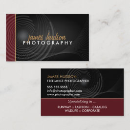 Moderne fotograaf visitekaartje