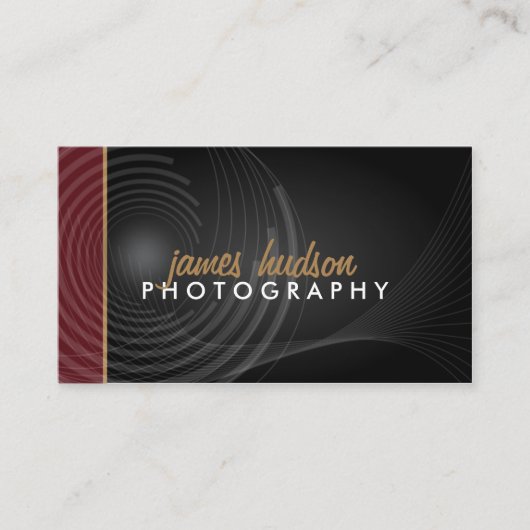 Moderne fotograaf visitekaartje (Voorkant)